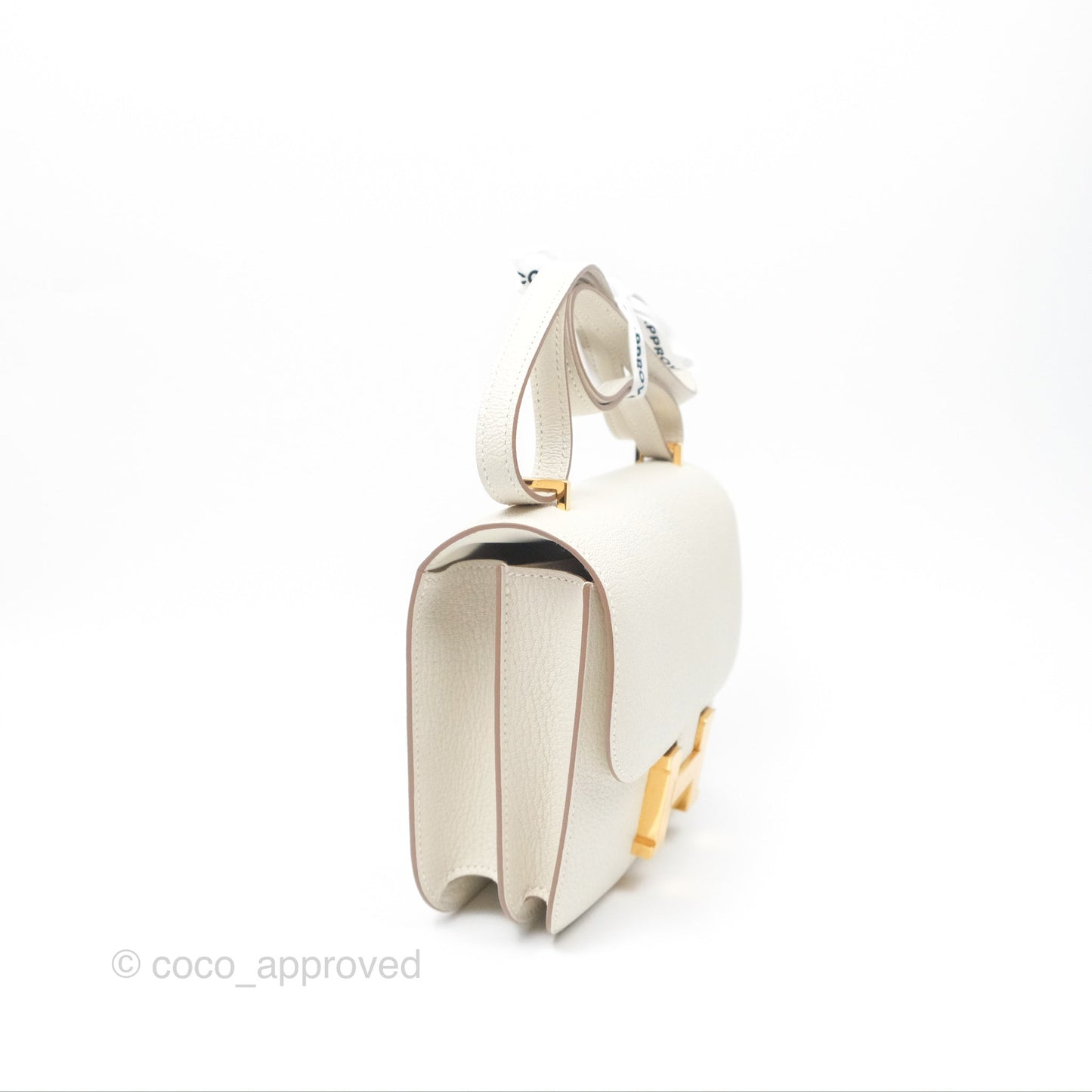 Hermès Constance Mini 18cm Mushroom Chevre Mysore Gold Hardware