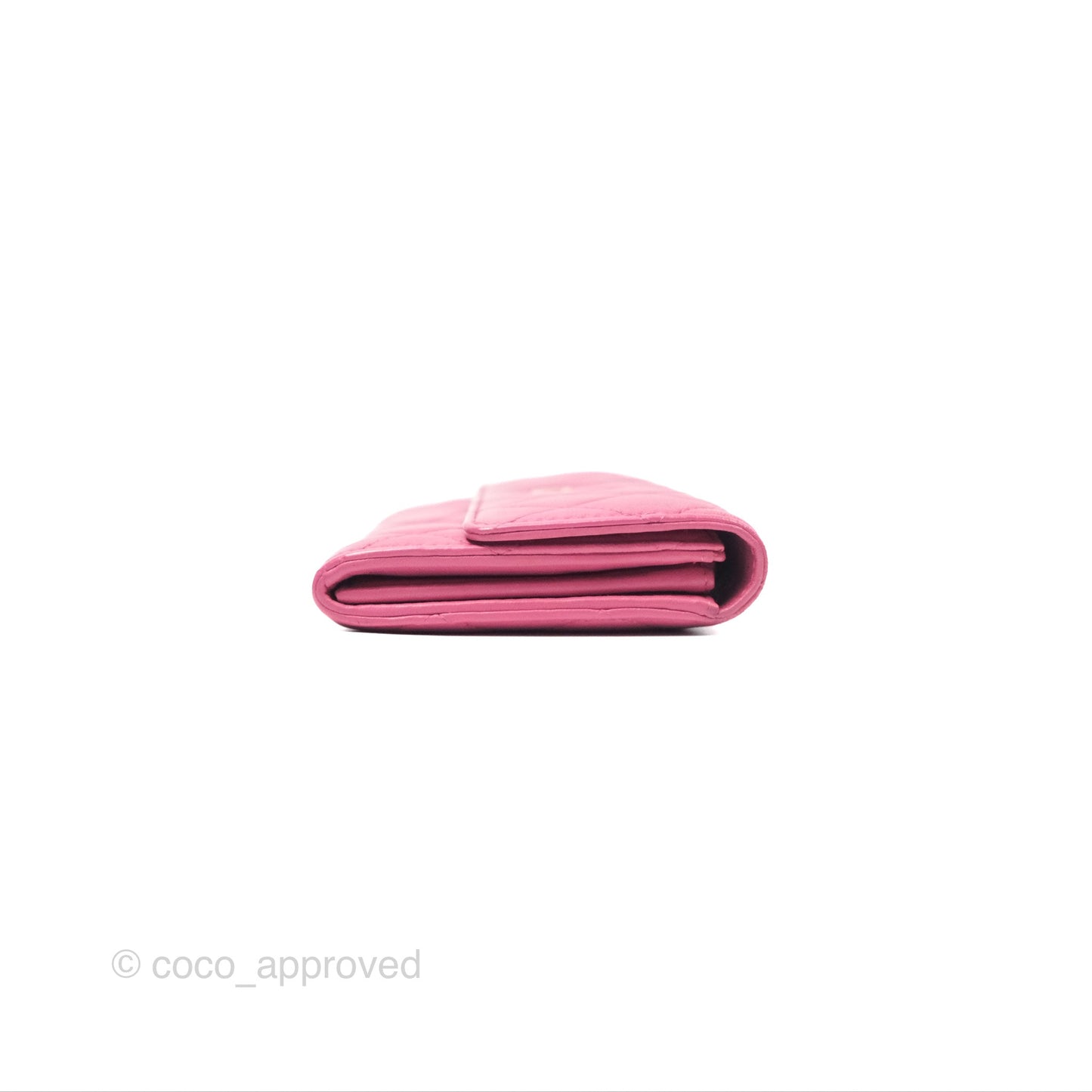 Chanel Classic Quilted Long Wallet Pink Lambskin Gold Hardware