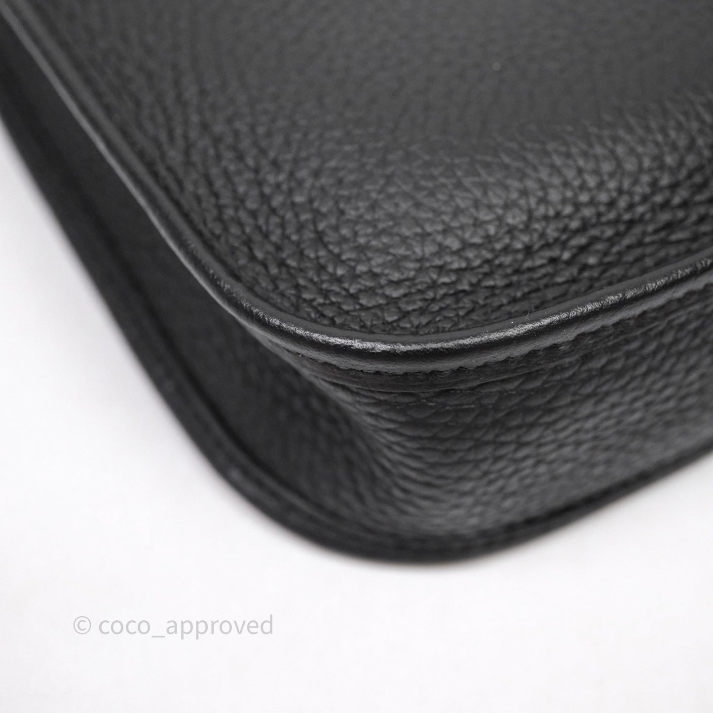 Hermès Mini Evelyne 16 Noir 89 Clemence Palladium Hardware