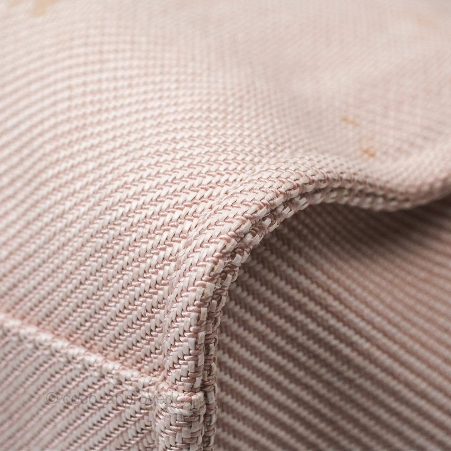 Chanel Medium Deauville Pink Canvas Gold Hardware