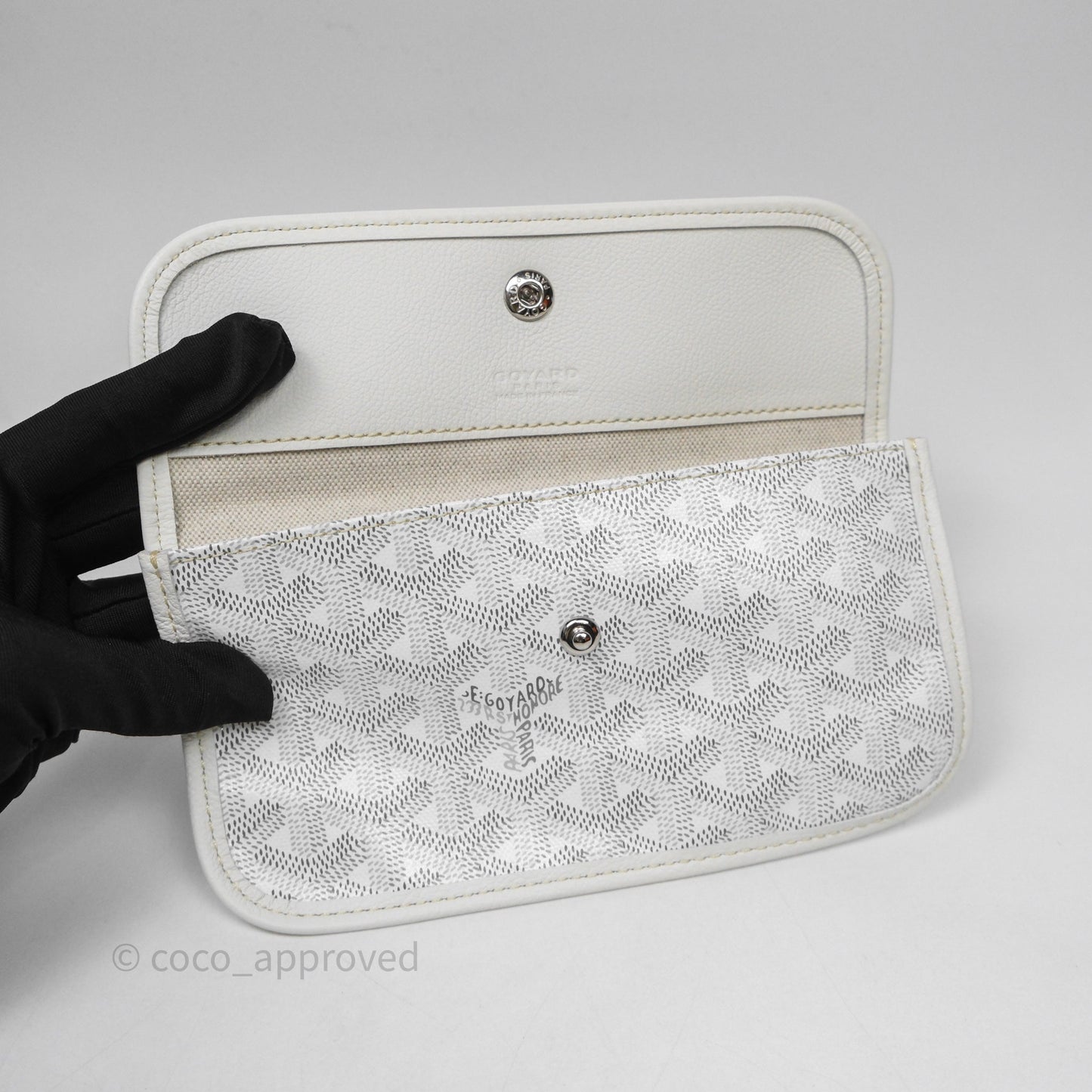 Goyard Bohème Hobo Bag PM White Goyardine Canvas