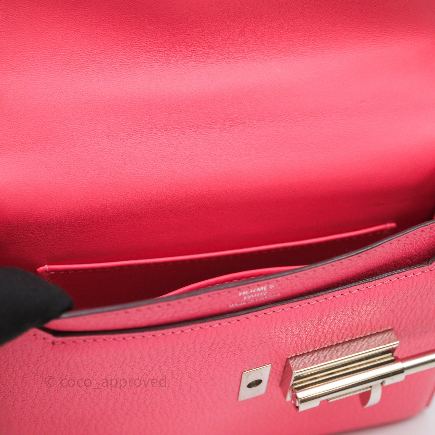 Hermès Mini Verrou Chaine Bag Rose Lipstick U5 Chevre Mysore Palladium Hardware