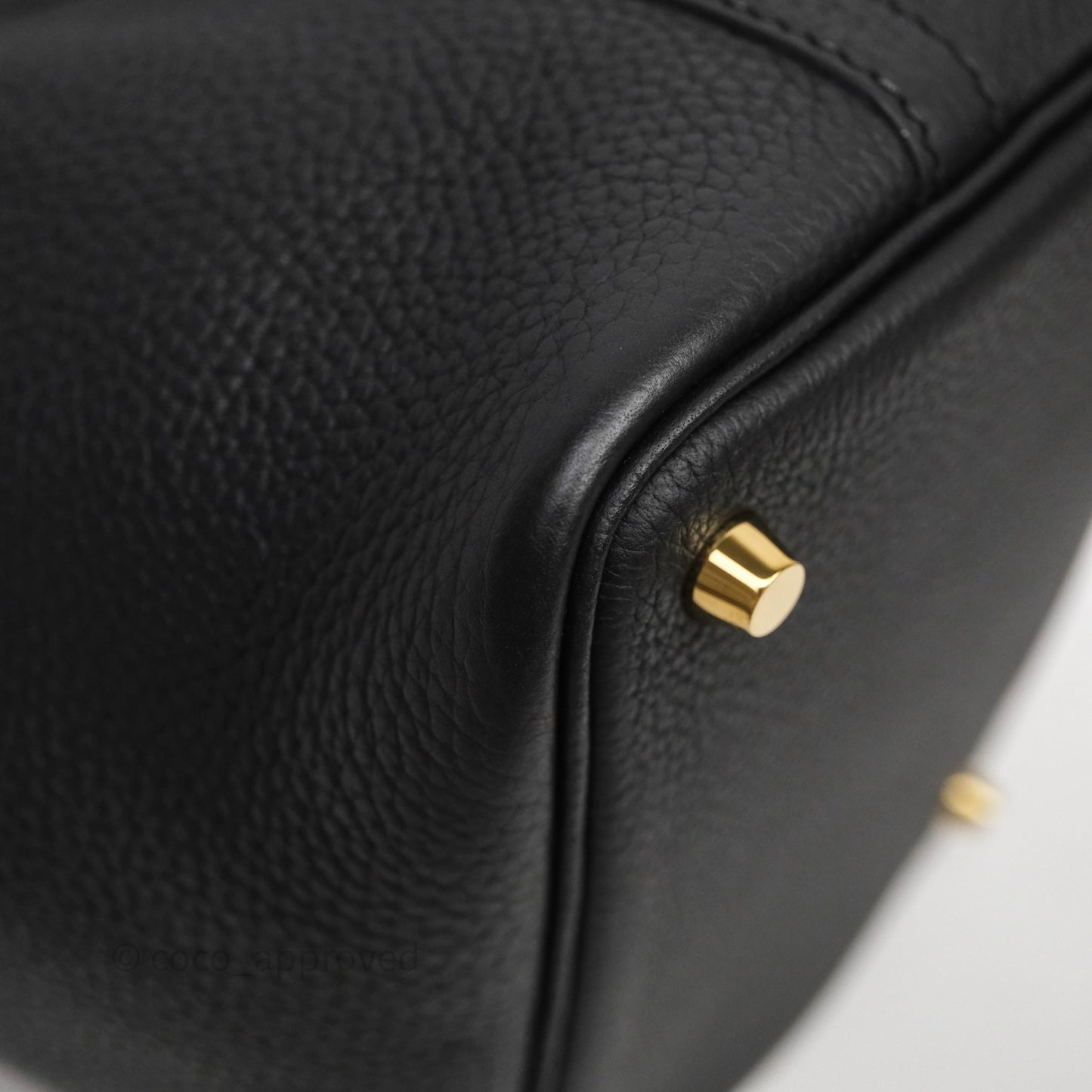 Hermès Picotin Lock 18 Noir Black 89 Clemence Gold Hardware