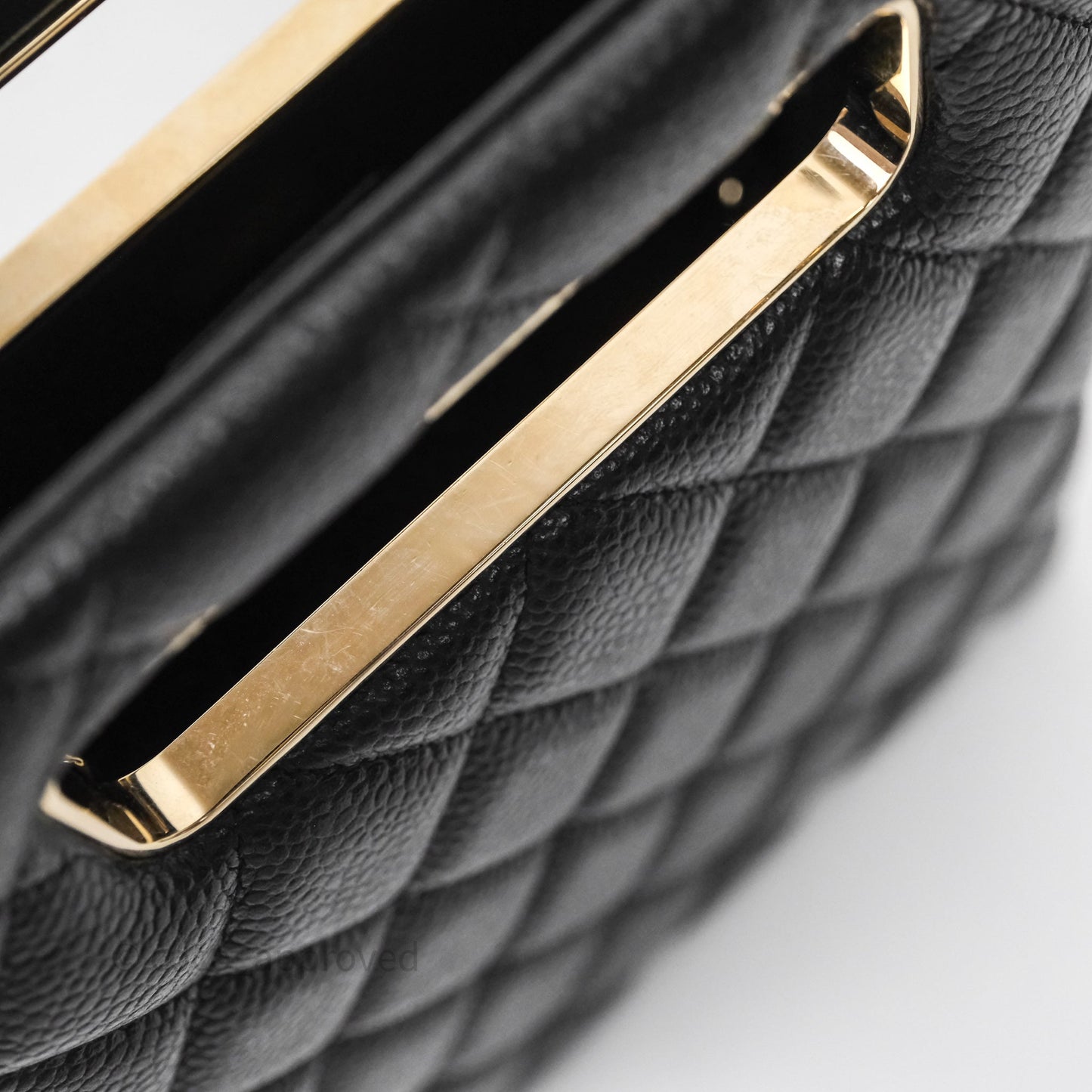 Chanel Evening Bag Caviar Black Gold Hardware