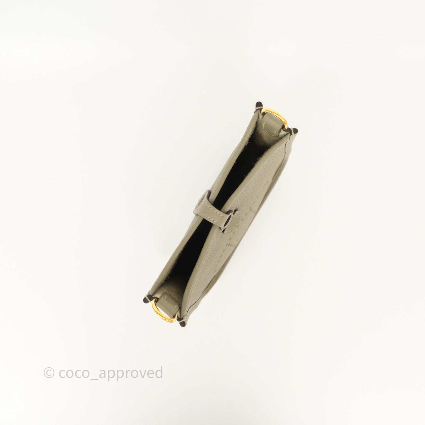 Hermès Mini Evelyne 16 Sauge Q1 Clemence Gold Hardware