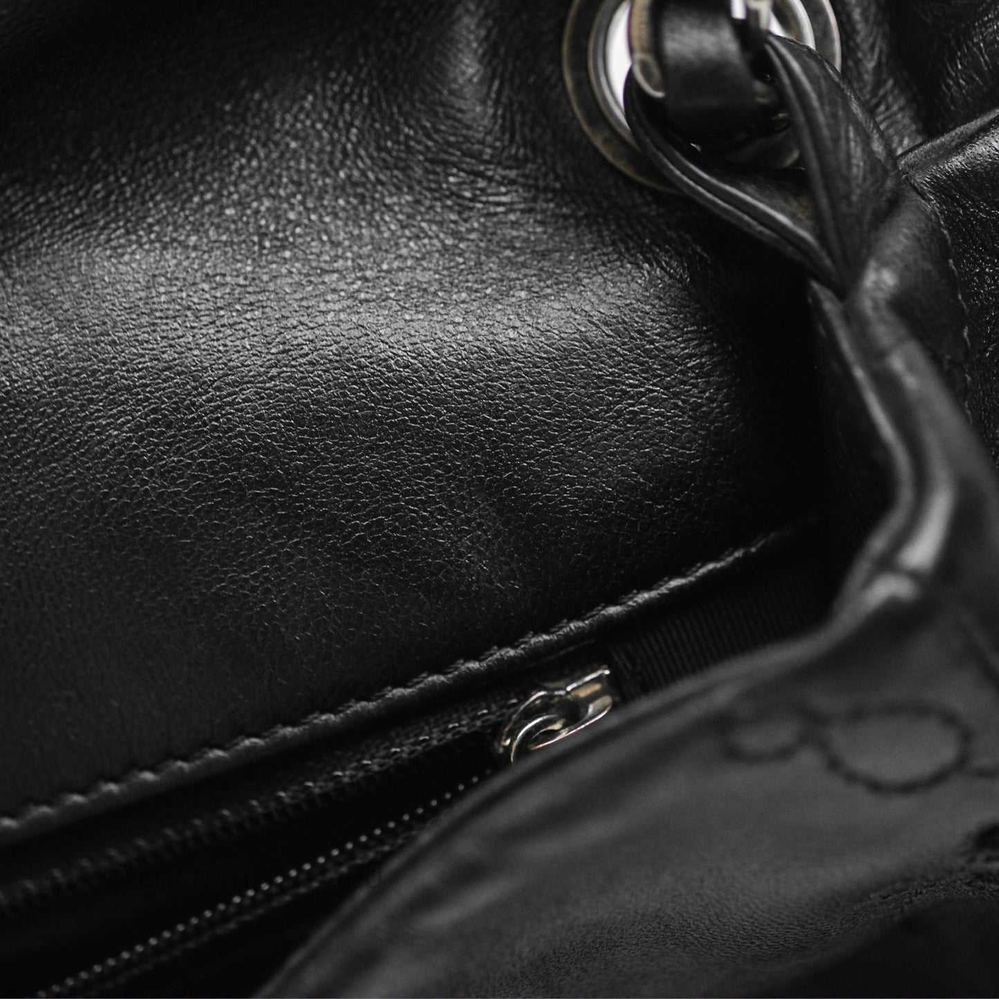Chanel Embroidered Butterfly Flap Black Lambskin Ruthenium Hardware