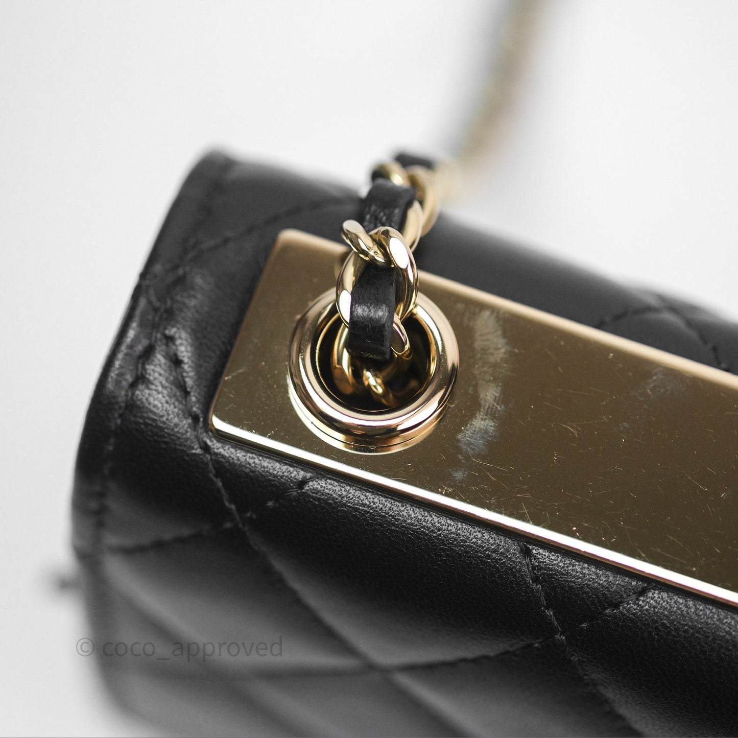 Chanel Trendy CC WOC Wallet on Chain Black Lambskin Gold Hardware