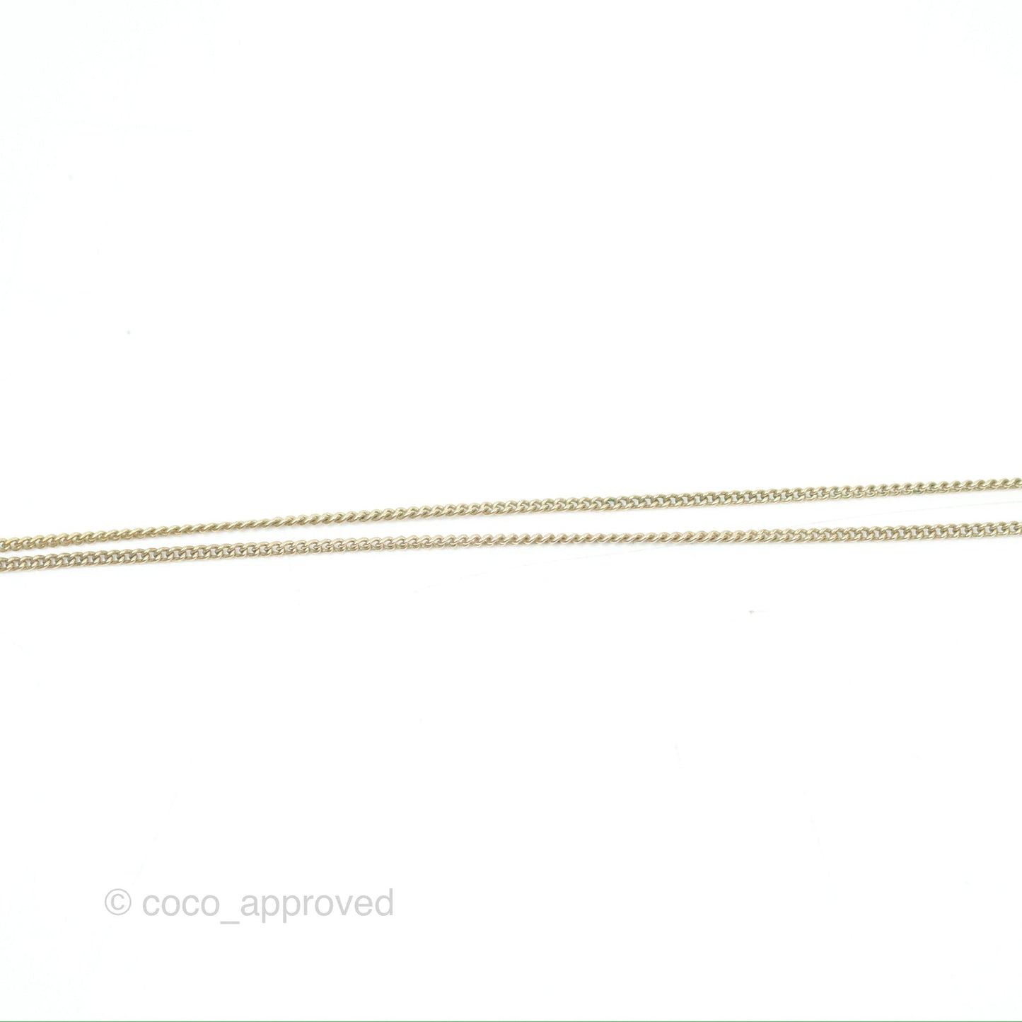 Chanel Turtle Ribbon CC Charms Necklace Gold Tone 06P