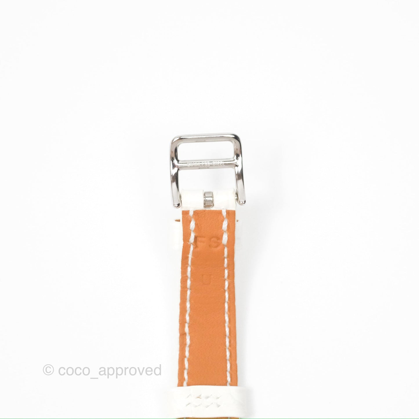 Hermes Heure H Watch Mini Diamonds White Mother-of-pearl White Alligator Leather