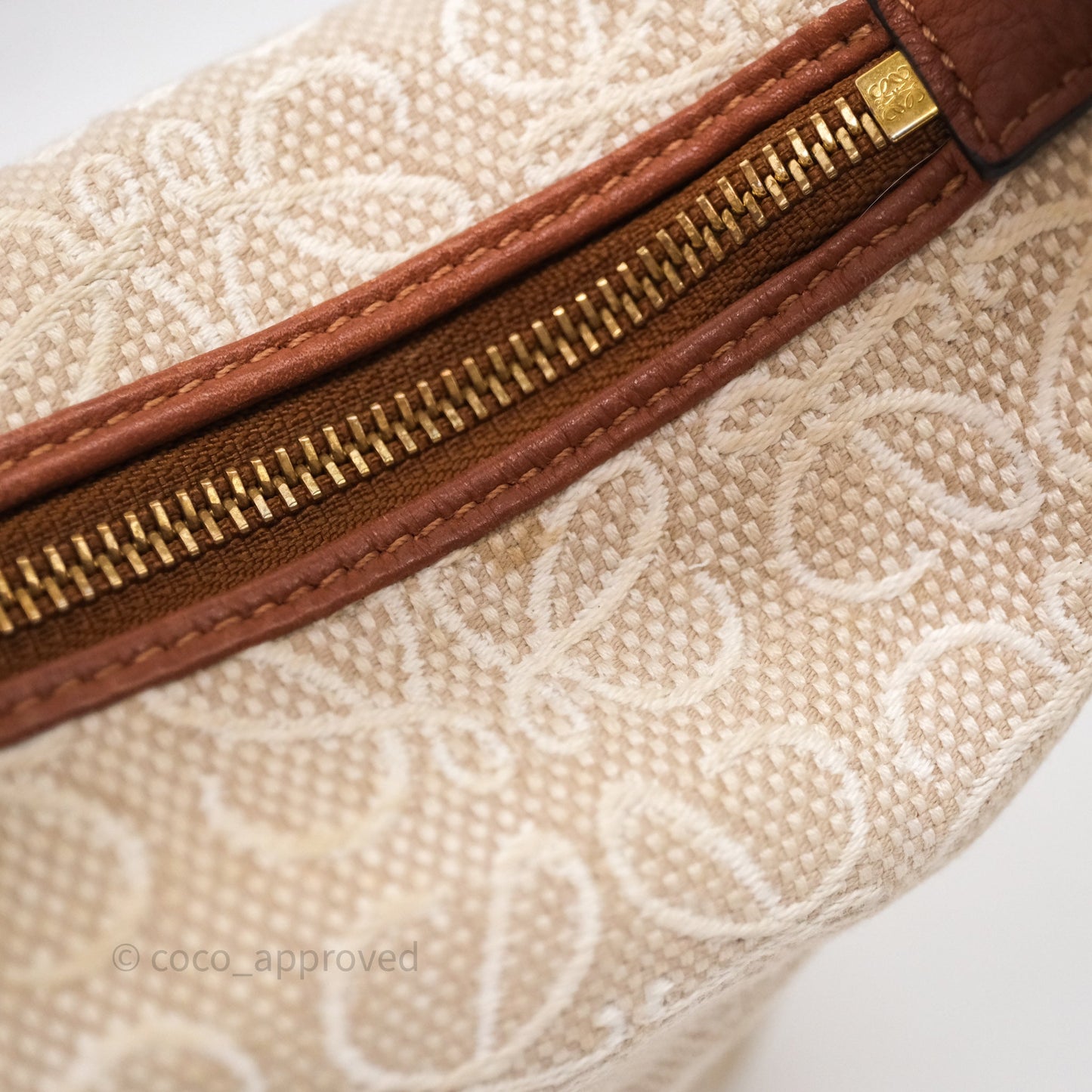 Loewe Top Handle Cubi Bag Anagram Jacquard