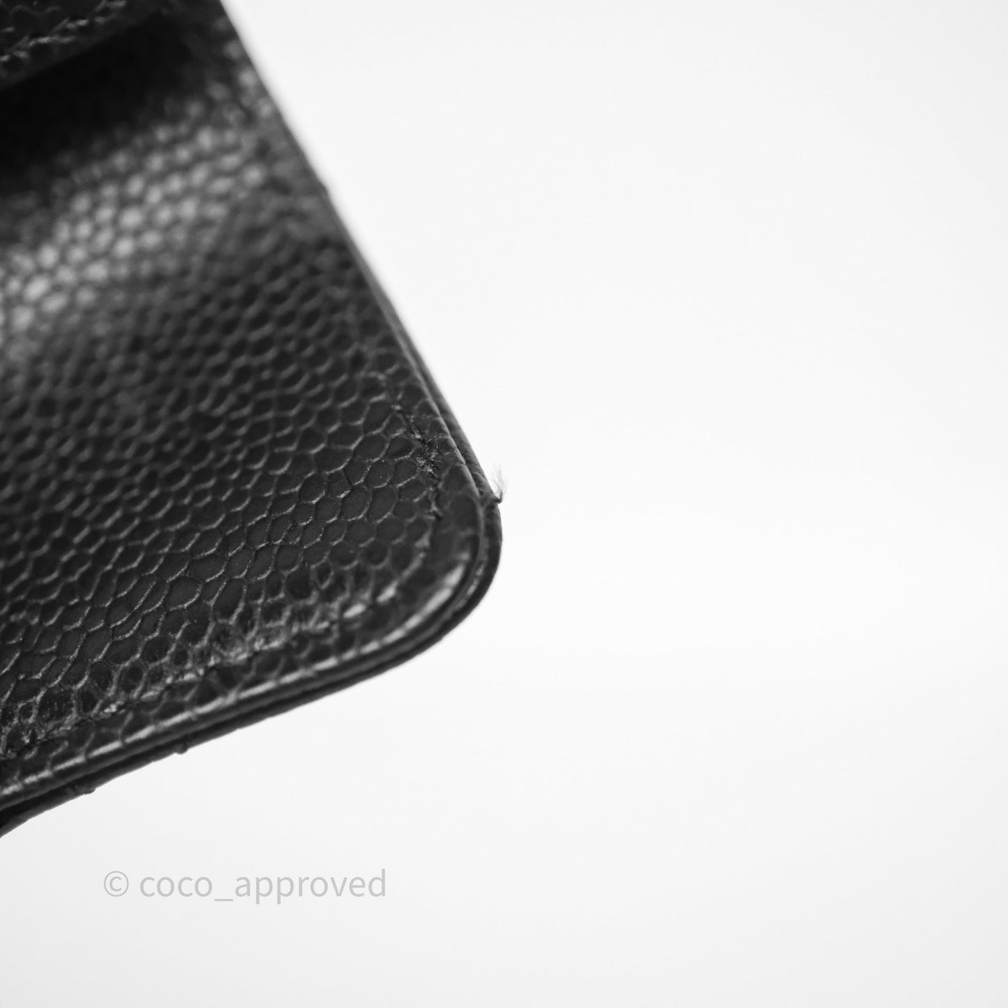 Chanel Quilted Flap Card Holder Black Caviar Gold Hardware