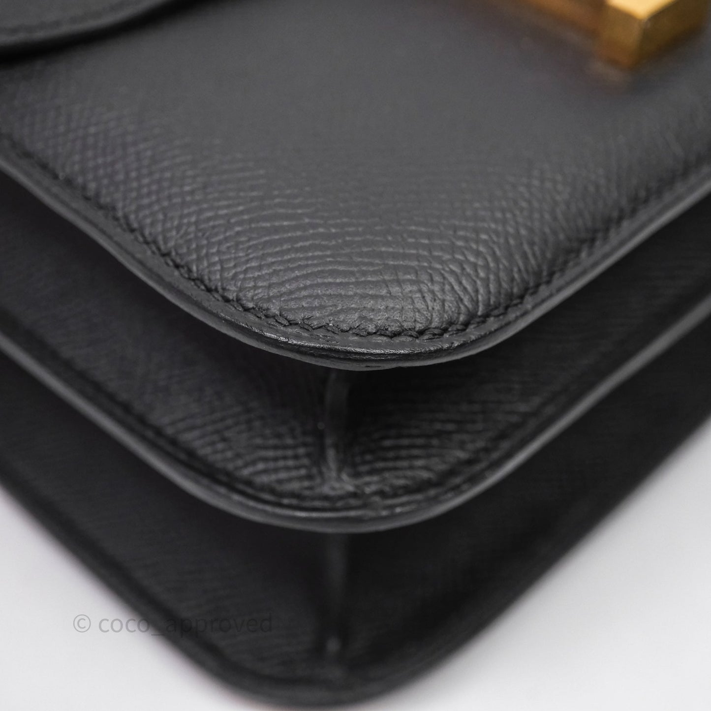 Hermès Constance 24 Noir 89 Epsom Gold Hardware