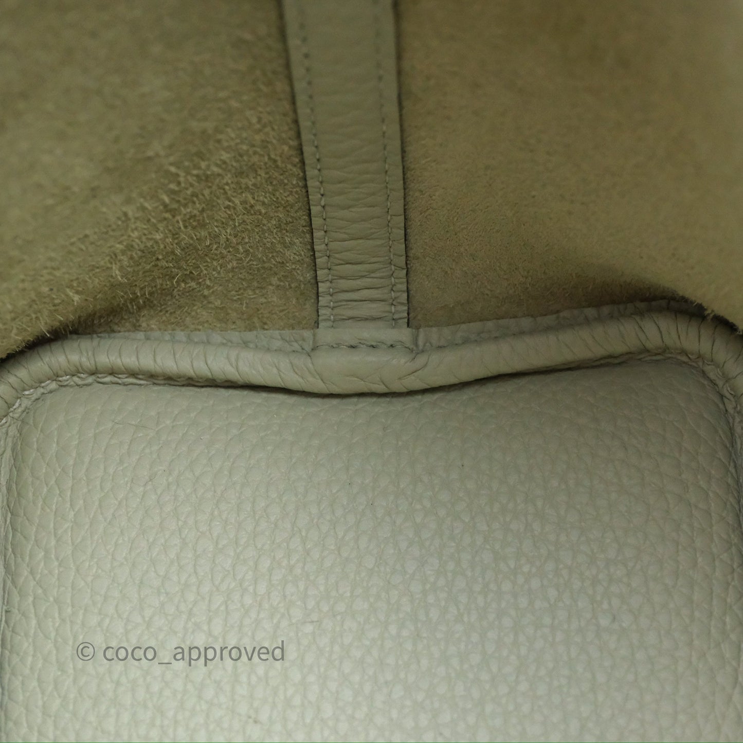 Hermès Picotin Lock 18 Gris Névé 0V Clemence Gold Hardware