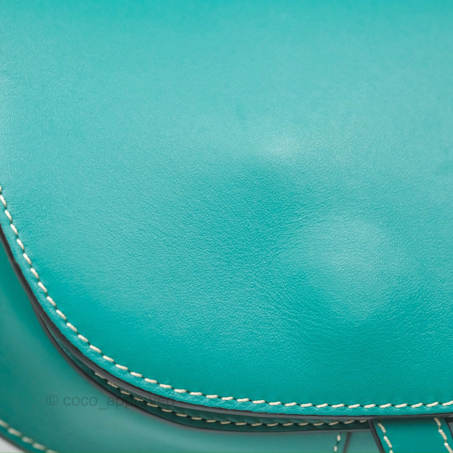 Loewe Mini Gate Belt Bag in Soft Calfskin Green
