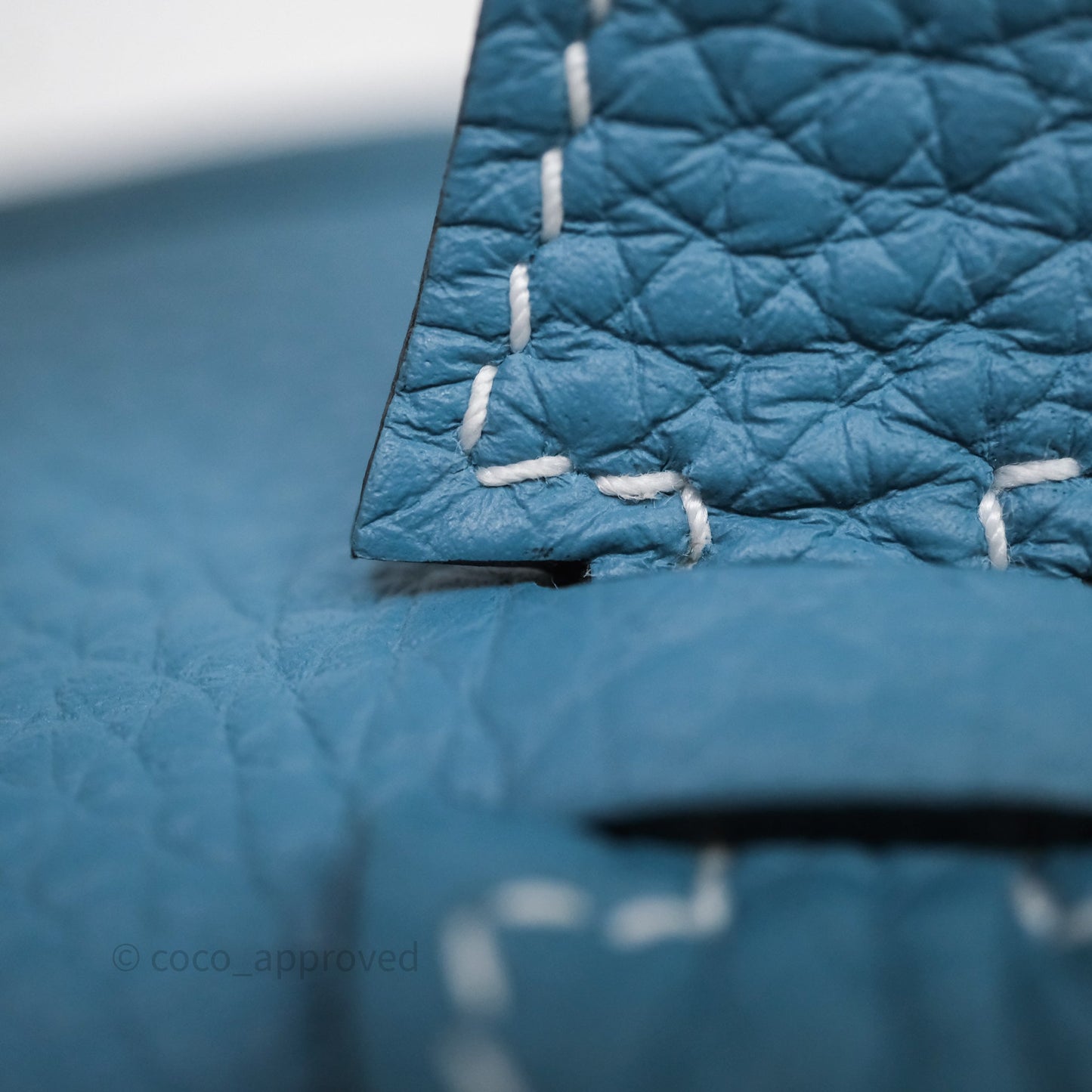 Hermès Evelyne 23 Bleu Jean 75 Clemence Palladium Hardware
