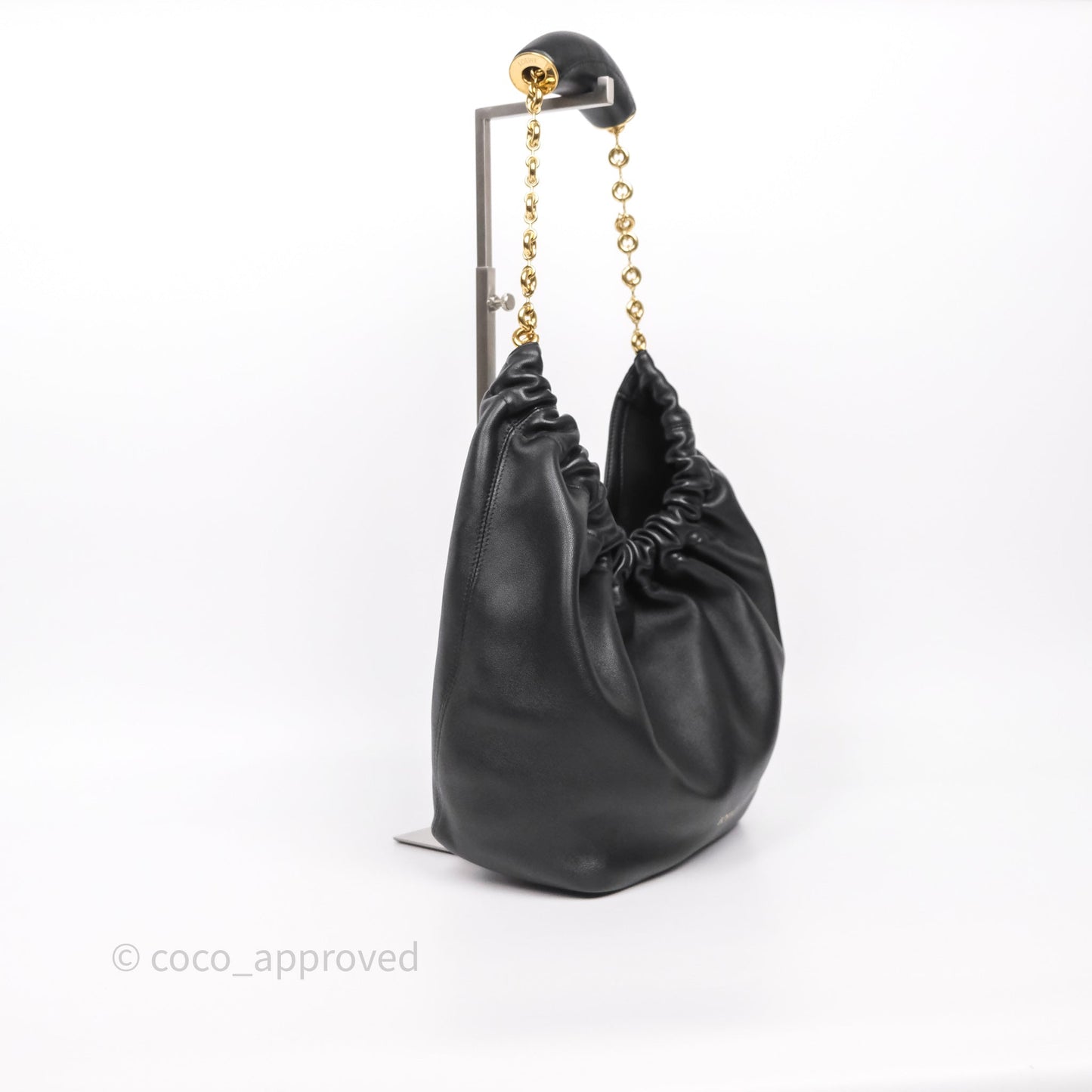 Loewe Small Squeeze Bag in Mellow Nappa Lambskin Black