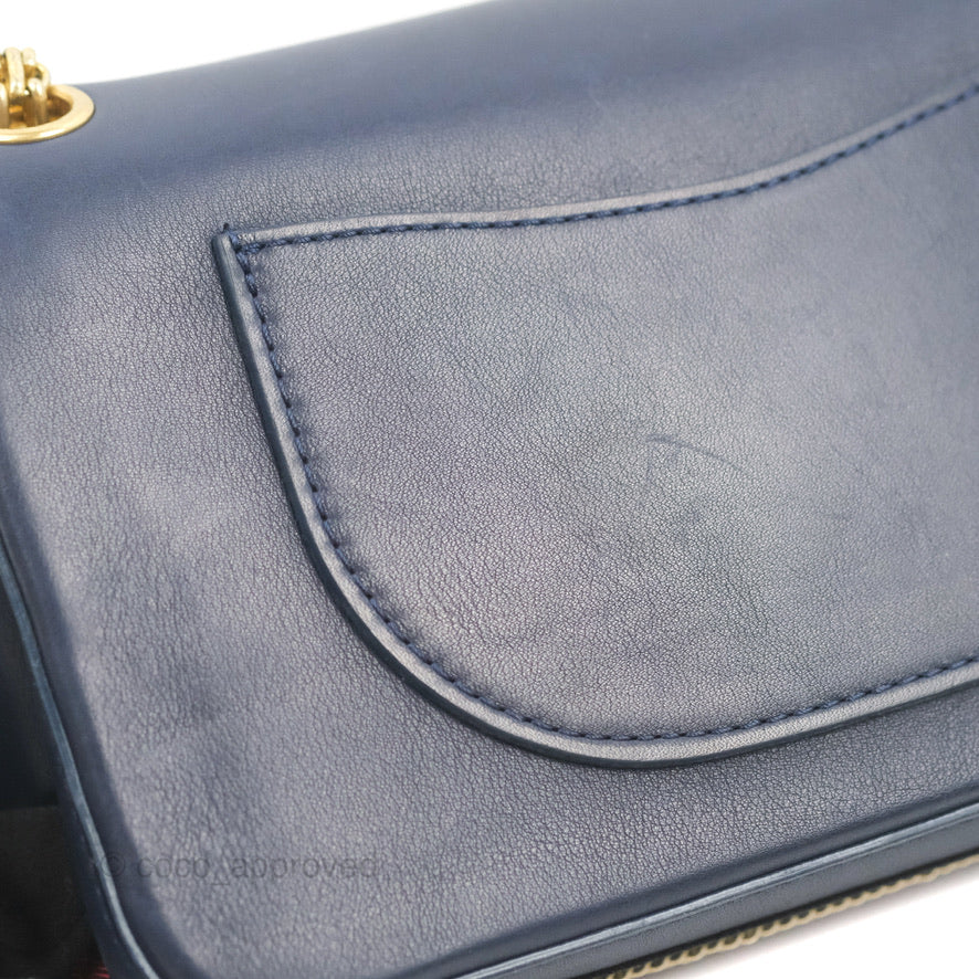 Chanel Nude Reissue 2.55 Medallion Flap 225 Navy Calfskin