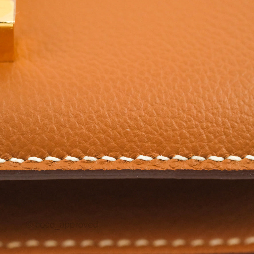 Hermès Constance 24 Gold Evercolor Gold Hardware
