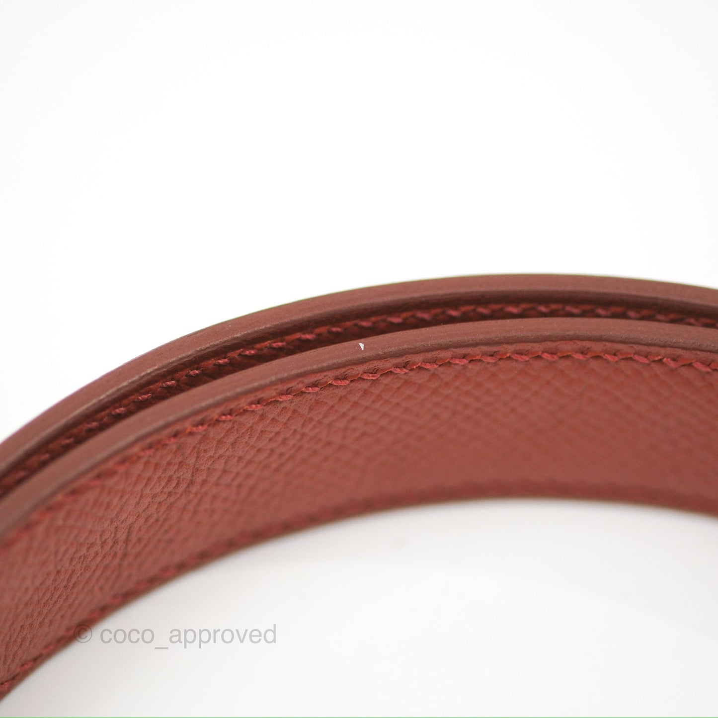Hermès Tressage Cuir Chevron Strap 25mm Gold Hardware