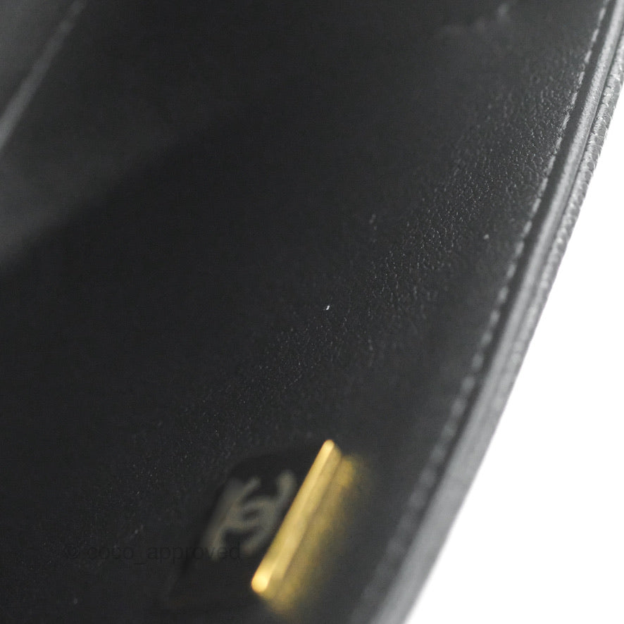 Chanel Boy Messenger Bag Black Caviar Aged Gold Hardware