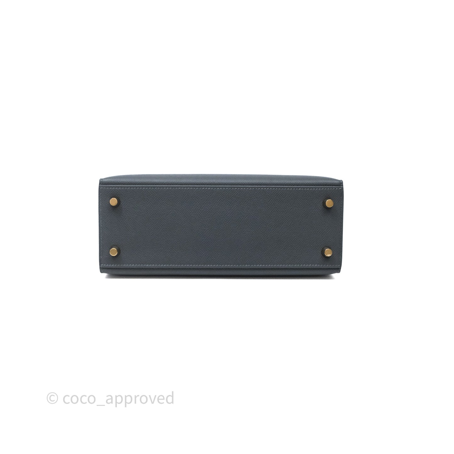 Hermès Kelly 25 Gris Meyer 0L Epsom Light Gold Hardware