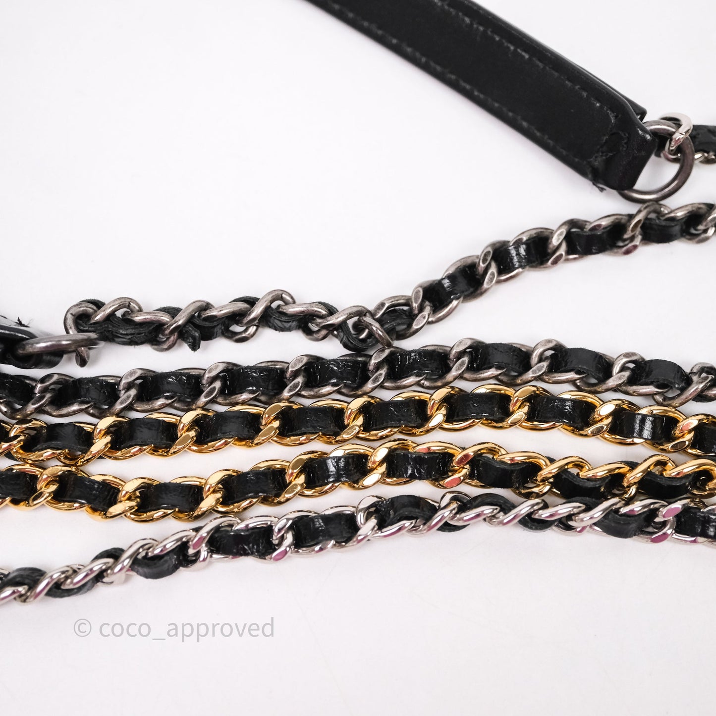 Chanel Gabrielle Clutch With Chain Aged Calfskin Black Mixed Hardware