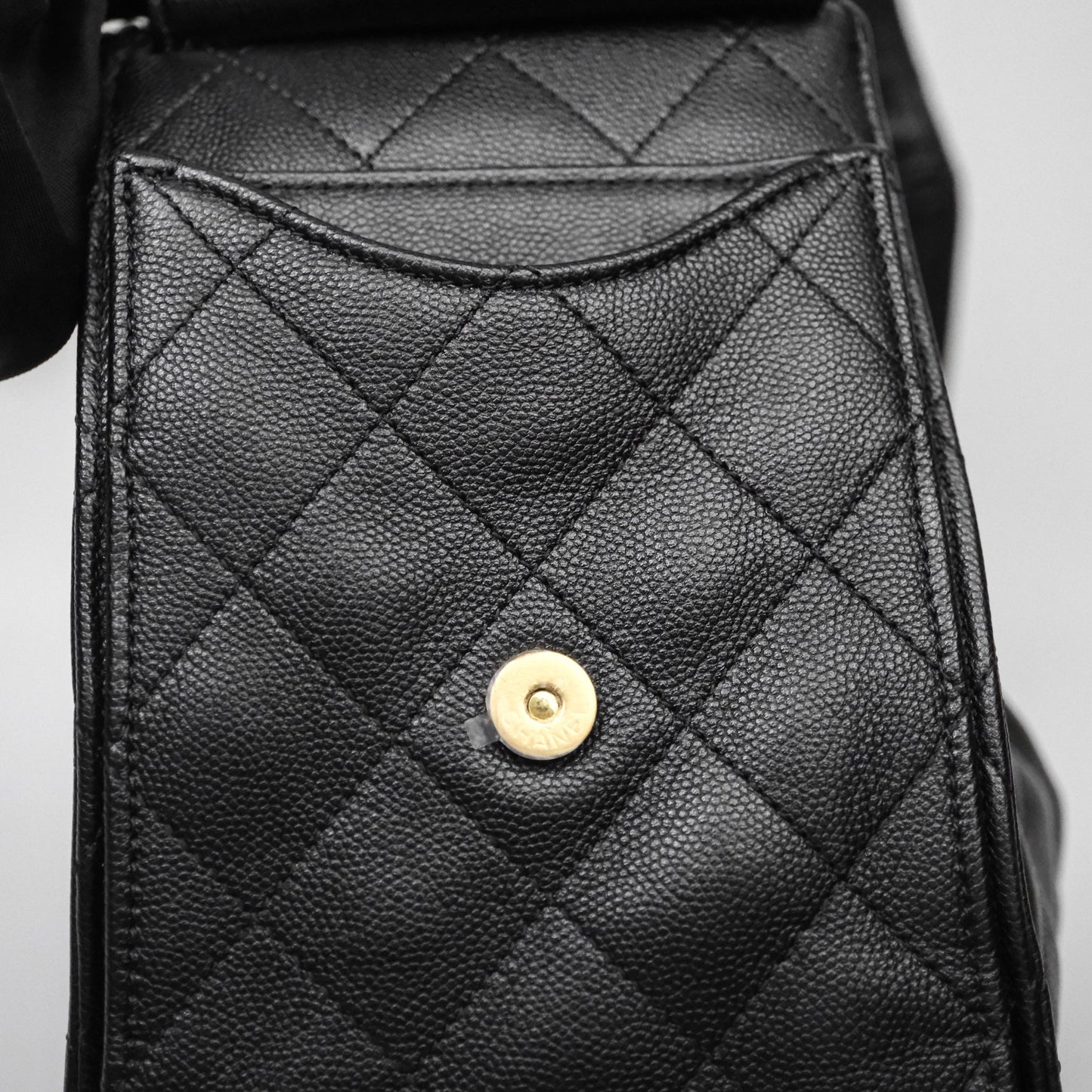 Chanel 25 Small Bag Black Caviar Aged Gold Hardware