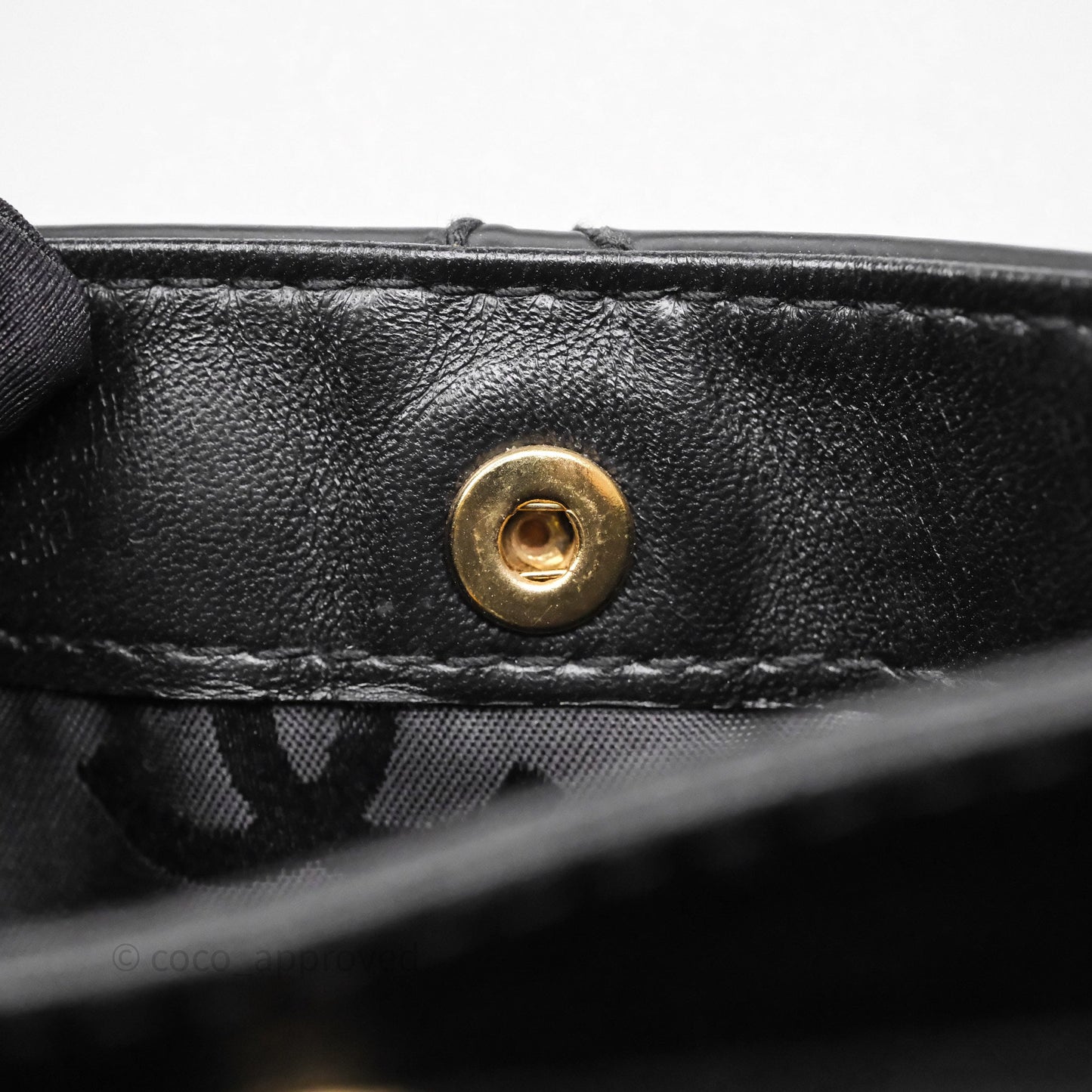 Chanel Vintage Quilted CC Tote Bag Matte Black Calfskin Gold Hardware