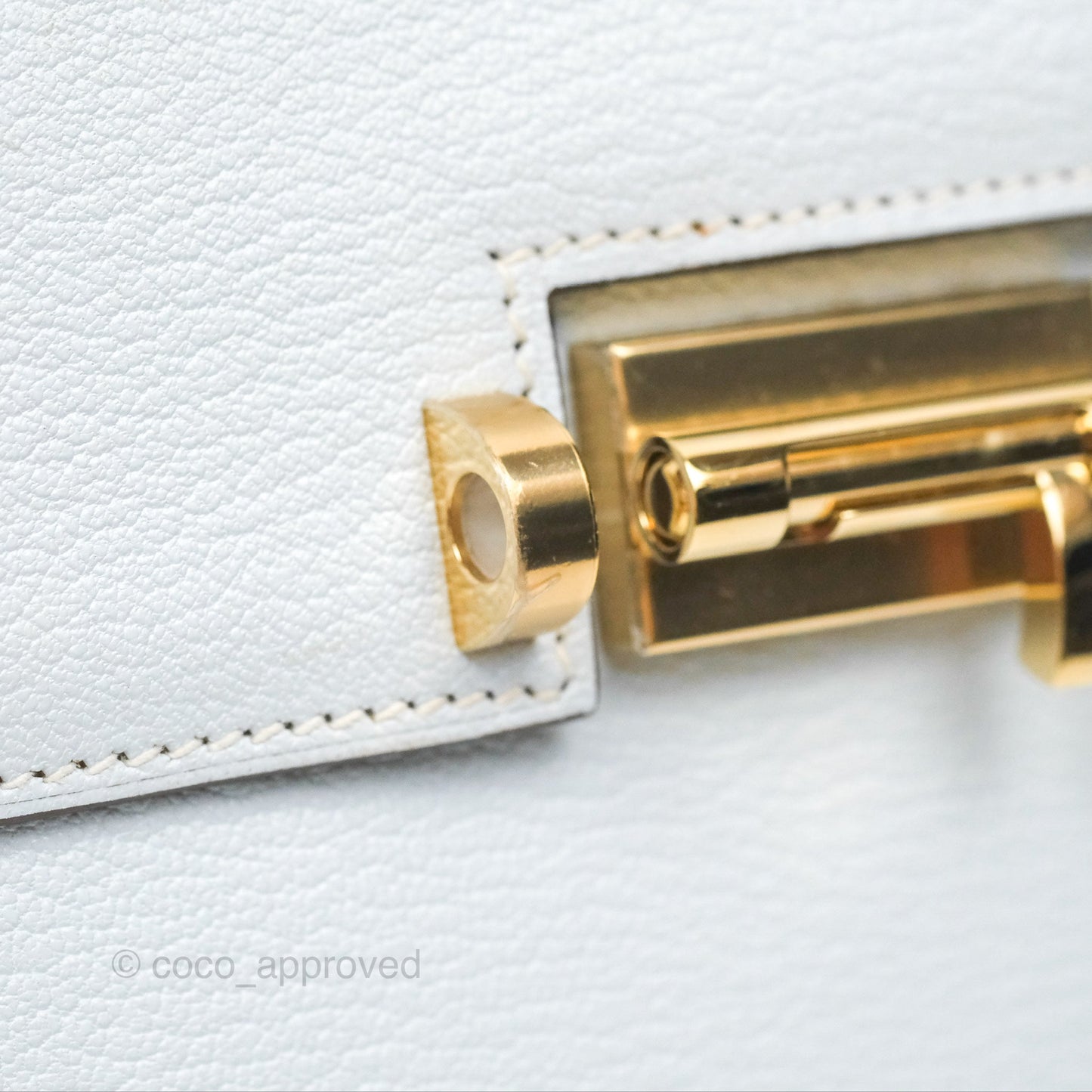 Hermes Mini Verrou Bleu Brume Chèvre Mysore Gold Hardware