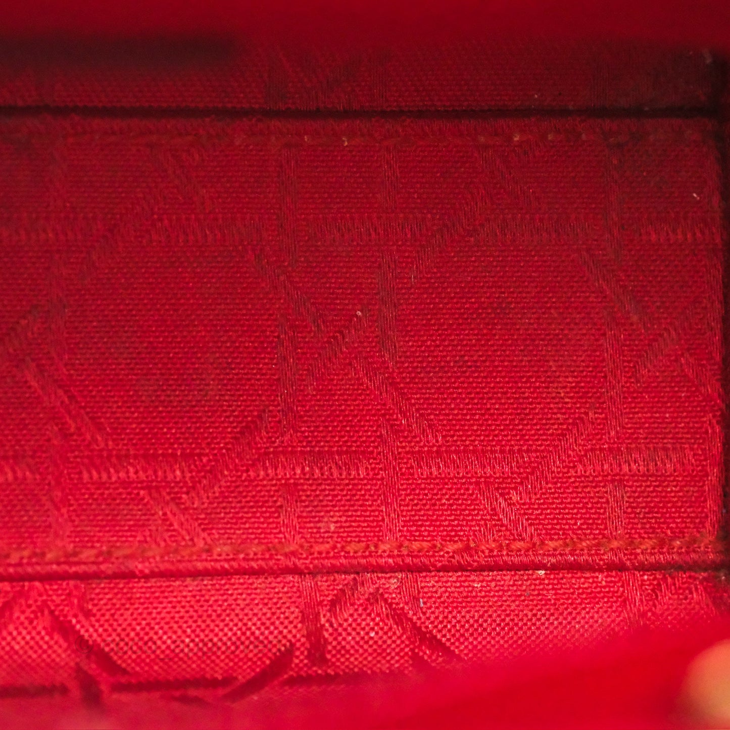 Christian Dior Mini Lady Dior Red Patent Cannage Gold Hardware