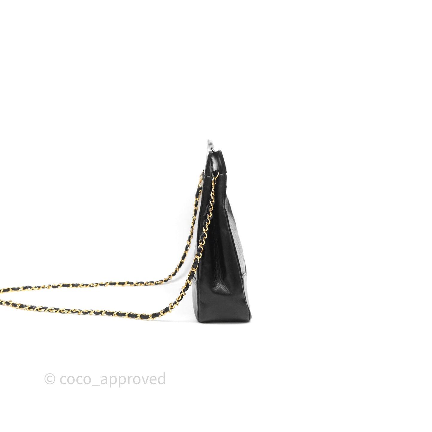 Chanel Vintage 31 Small Bag Black Lambskin 24K Gold Hardware