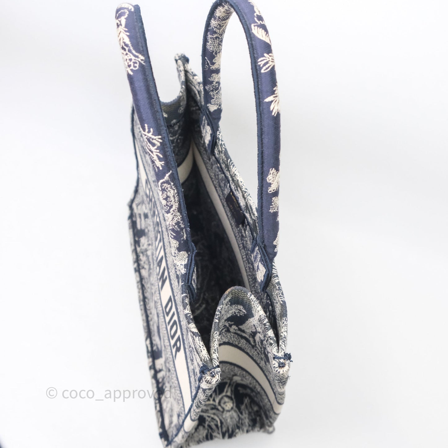 Christian Dior Toile De Jouy Medium Book Tote Canvas