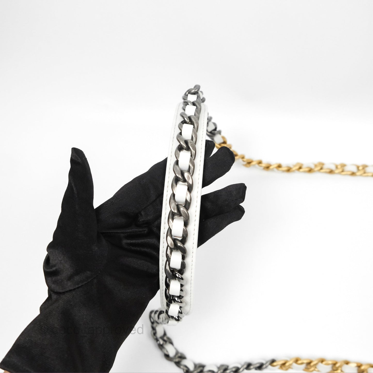 Chanel 19 Small Off White Mixed Hardware
