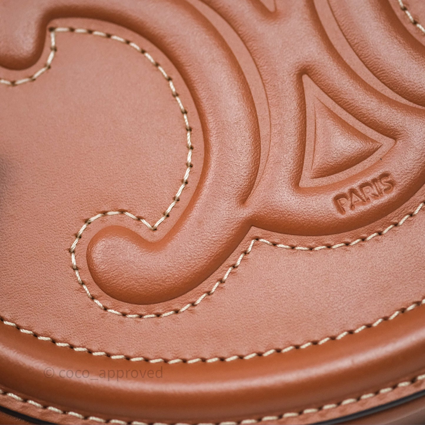 Celine Mini Oval Bag Cuir Triomphe Tan Calfskin