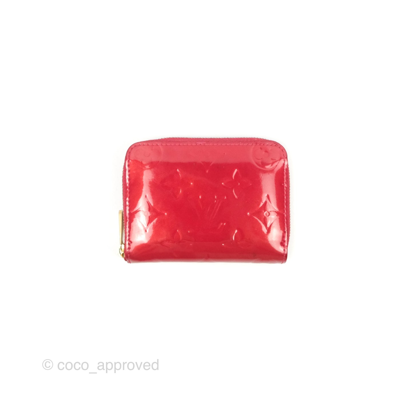 Louis Vuitton Vernis Zippy Coin Purse Rouge Grenadine Patent