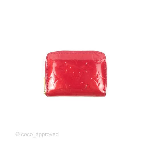 Louis Vuitton Vernis Zippy Coin Purse Rouge Grenadine Patent