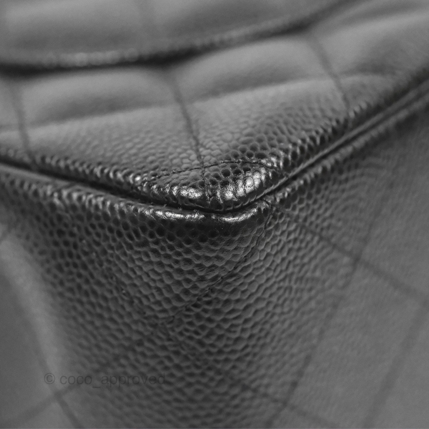 Chanel Jumbo Double Flap Black Caviar Gold Hardware⁣⁣