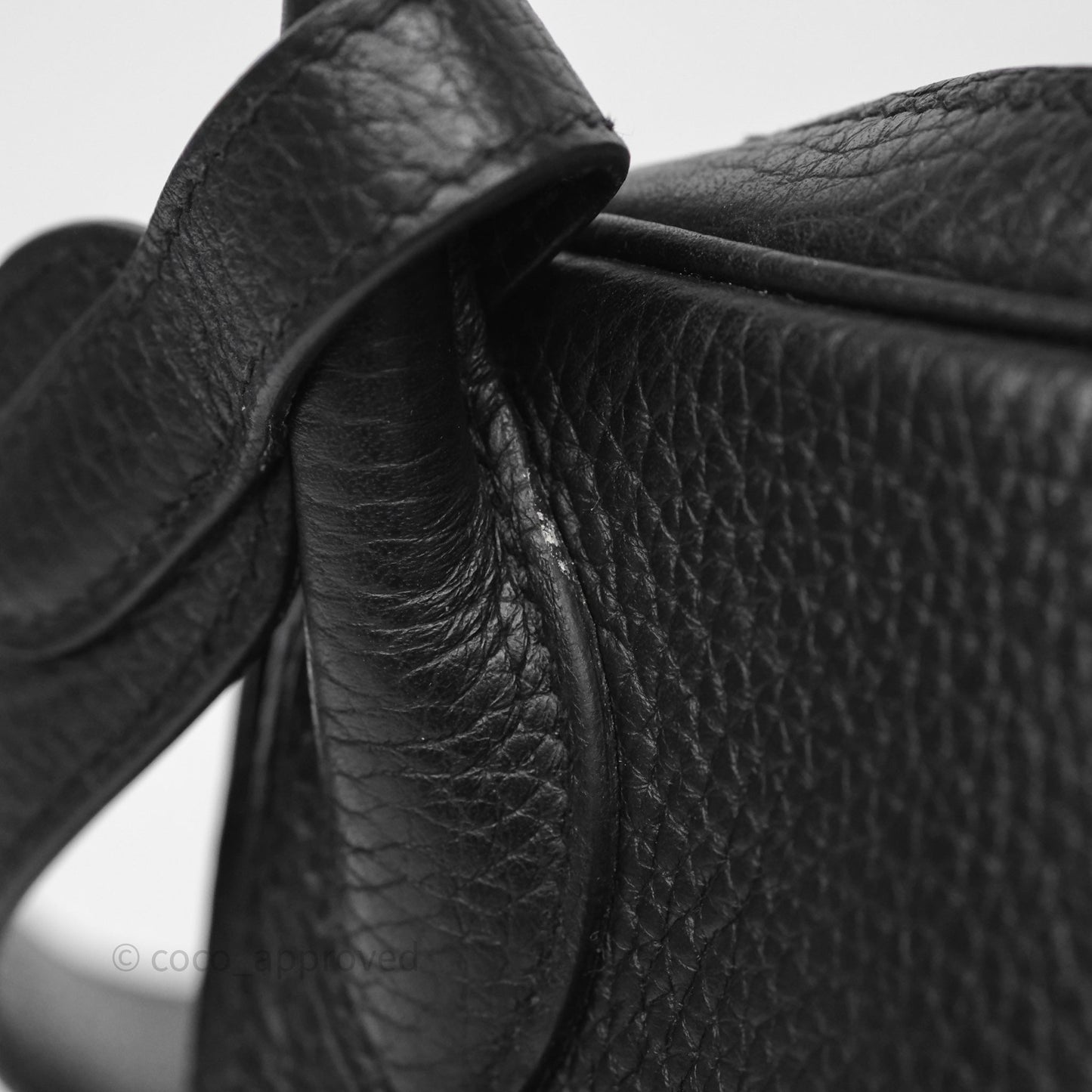Hermès Lindy 30 Black Clemence Palladium Hardware
