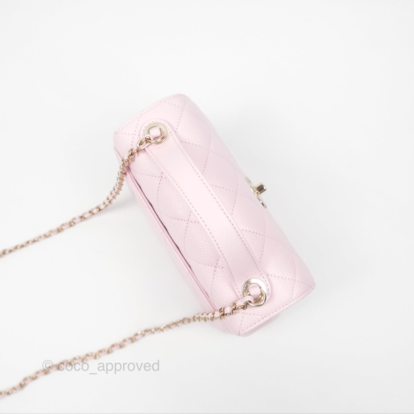 Chanel Quilted Small Business Affinity Flap Light Pink Caviar Gold Hardware