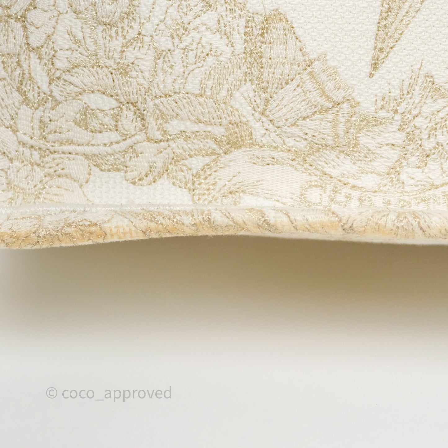 Dior Medium Book Tote Dior Rêve d'Infini Embroidery with Gold-Tone Metallic Thread