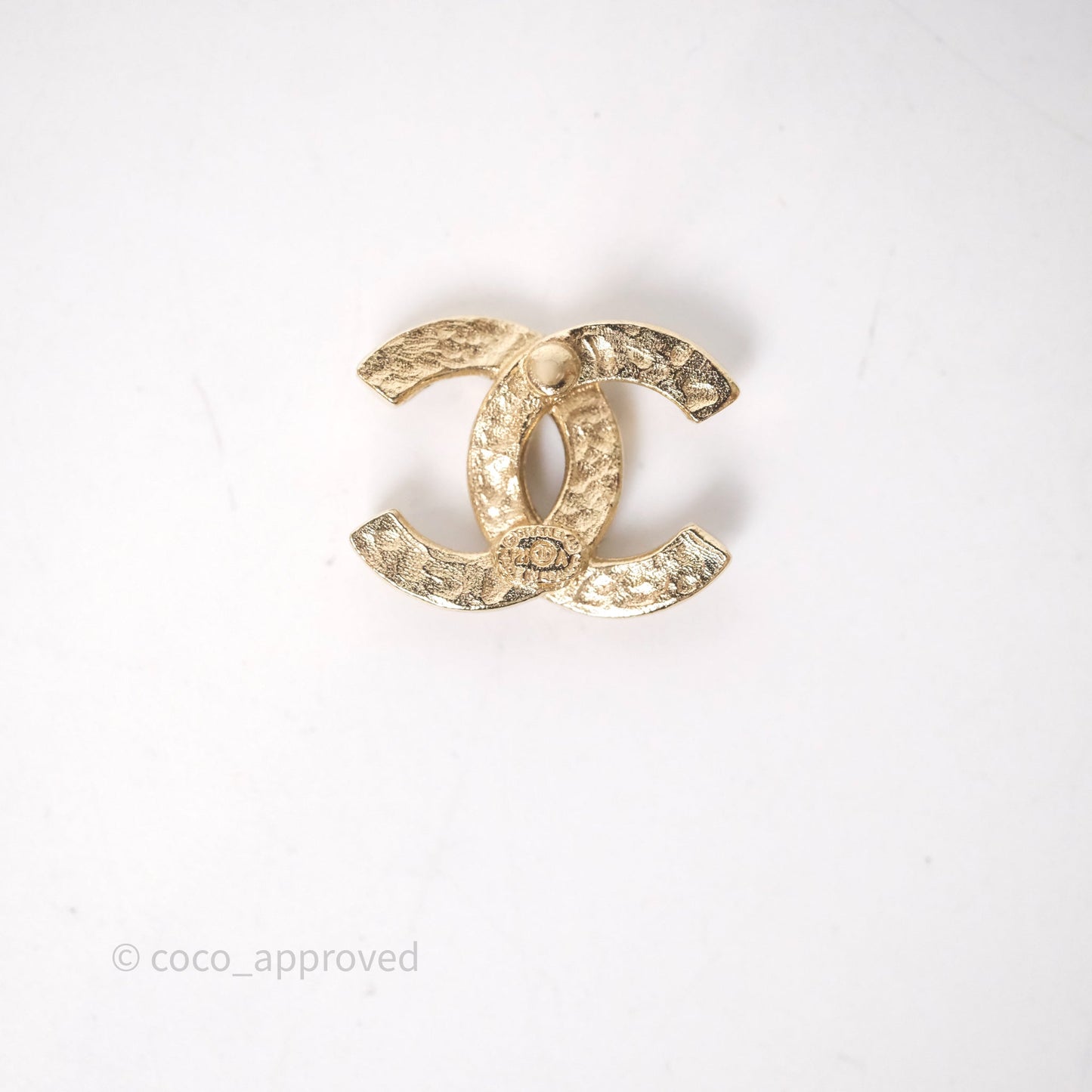 Chanel CC Earrings Gold Tone 21A