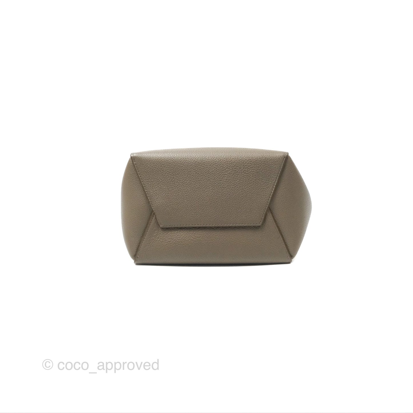 Celine Small Sangle Bucket Bag Taupe Grained Calfskin Gold Hardware