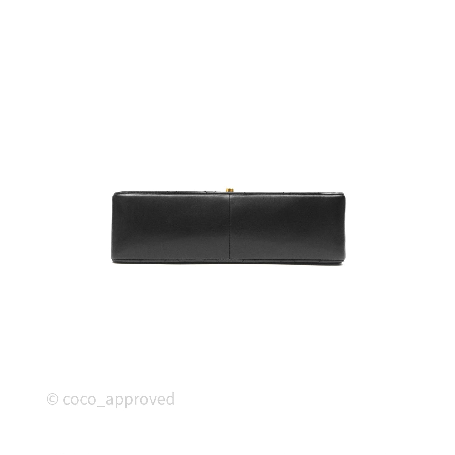 Chanel Vintage Medium Quilted Diana Flap Bag Black Lambskin 24K Gold Hardware