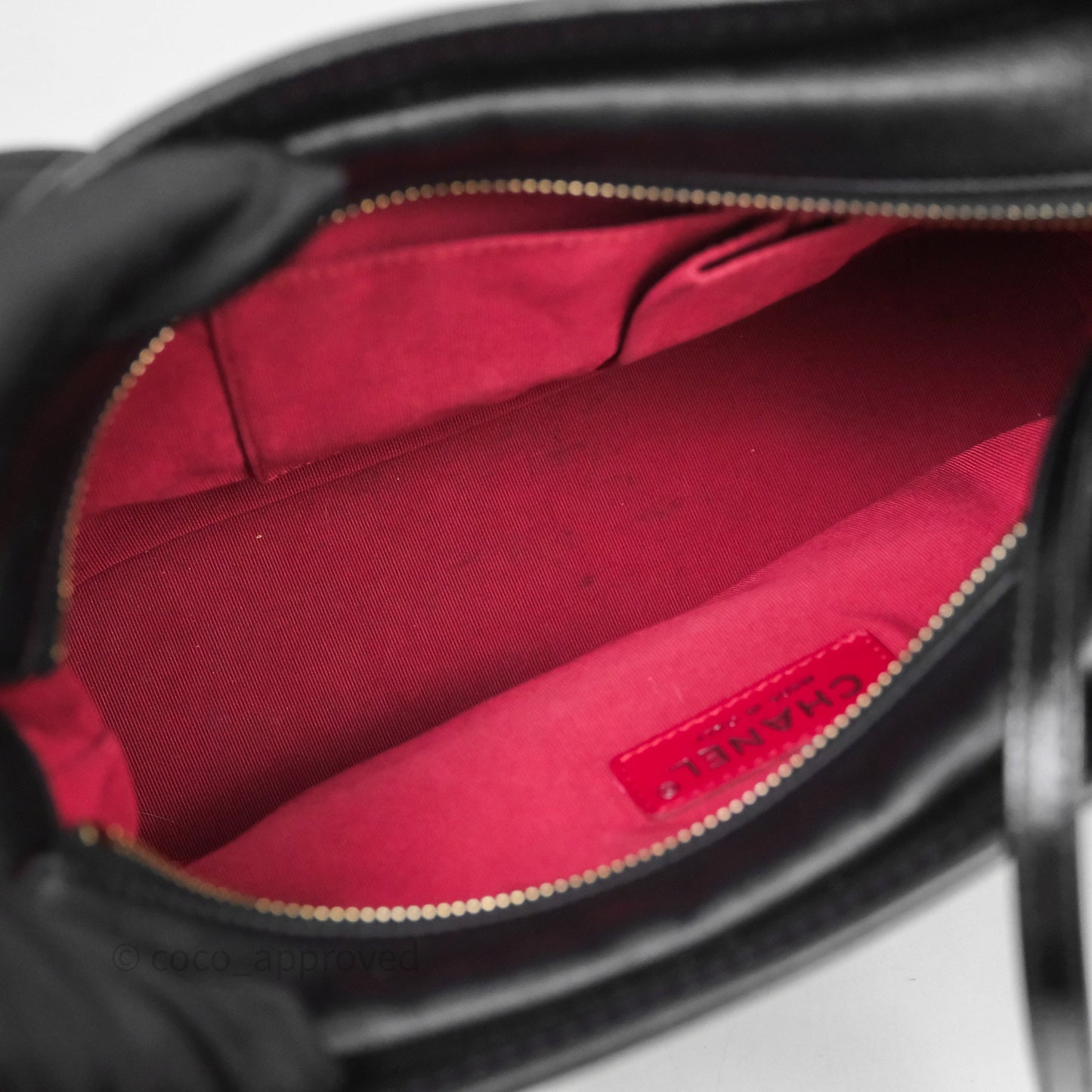 Chanel New Medium Gabrielle Hobo Quilted Black Aged Calfskin