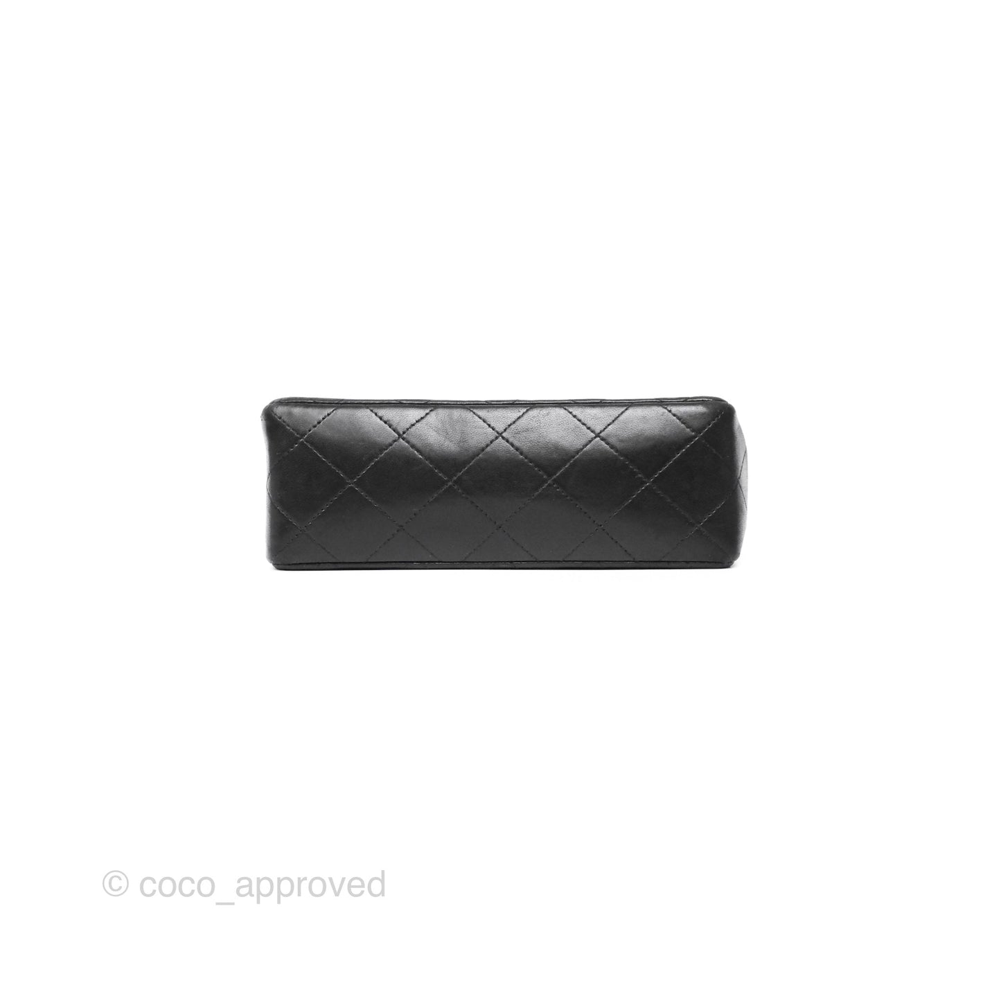 Chanel Vintage Mini Square Black Lambskin 24K Gold Hardware