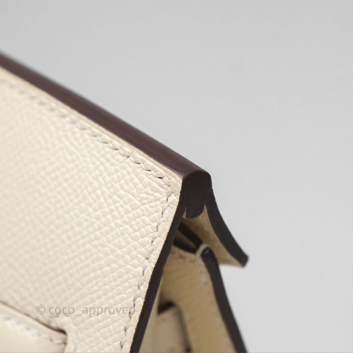 Hermès Birkin 25 Sellier Nata I2 Epsom Gold Hardware