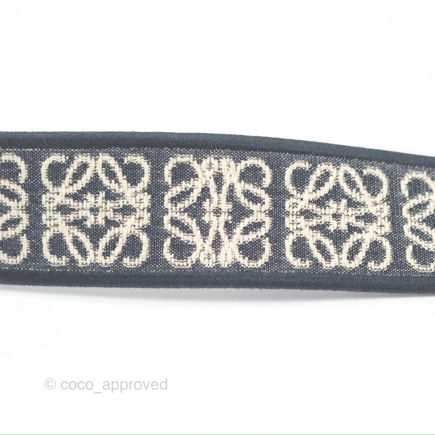 Loewe Mini Gate Dual bag Onyx Blue Soft Calfskin Jacquard Strap