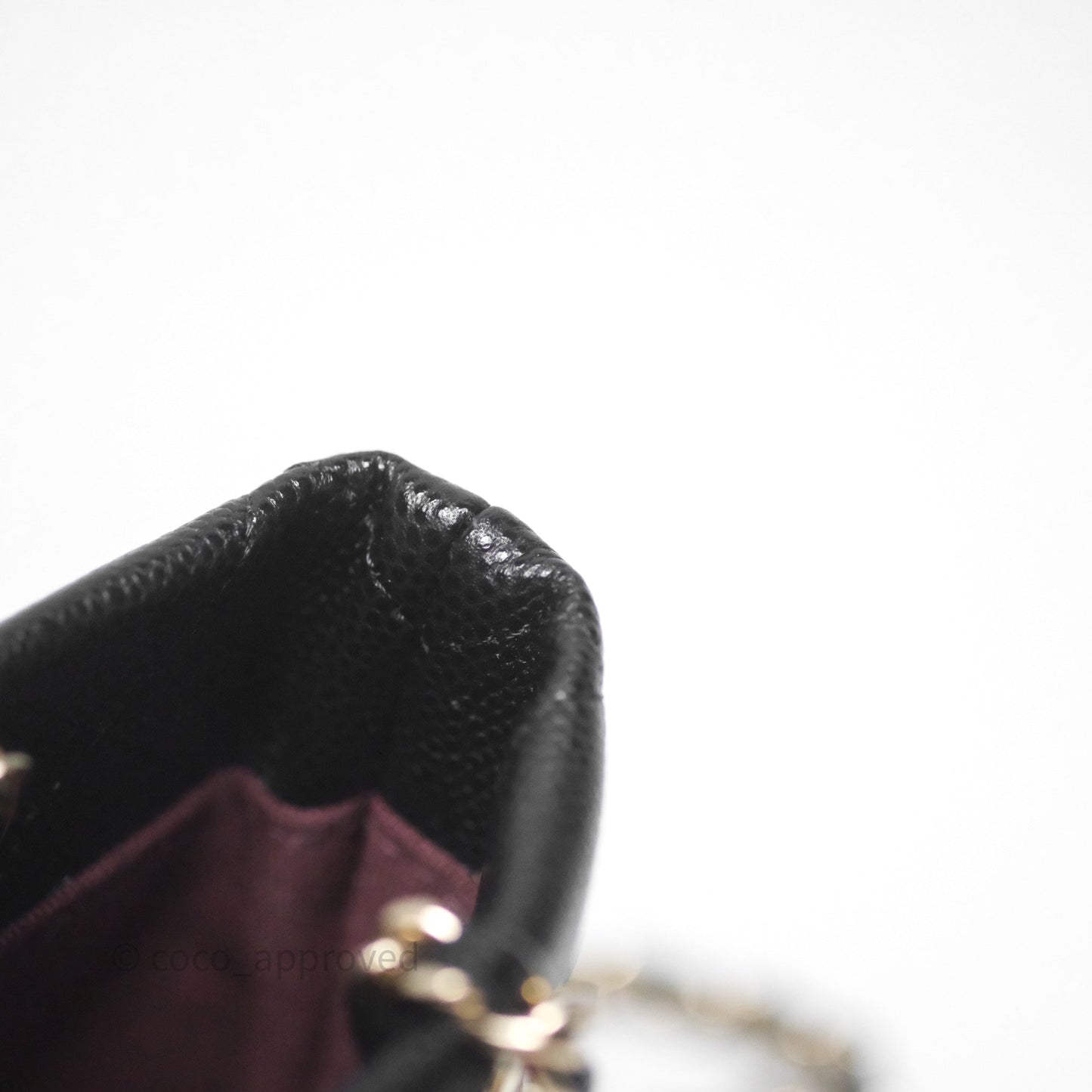 Chanel Mini Tote Bag Black Caviar Gold Hardware 25C