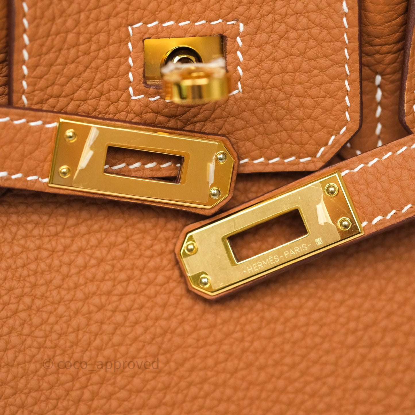 Hermes Birkin 25 Retourne Gold 37 Togo Gold Hardware