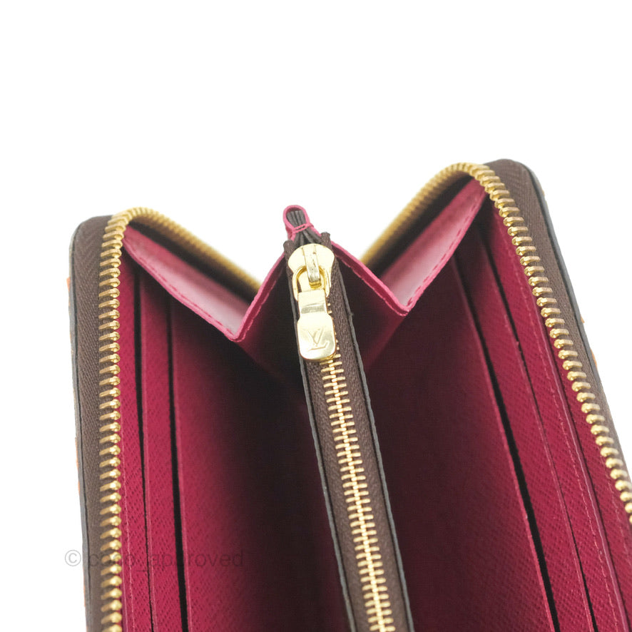 Louis Vuitton Clémence Wallet Monogram Canvas Fuchsia